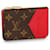 Louis Vuitton Tarjetero LV Romy nuevo rojo Roja  ref.755464