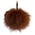 Yves Salomon Pompom bag charms Brown Fur  ref.755480