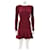 Stella Mc Cartney Robes Soie Laine Elasthane Polyamide Bordeaux  ref.755486