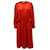 a.l.C. Long Sleeve Dress in Red Silk  ref.755601
