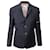 Thom Browne Thom Brown School Uniform Plain Weave Selvedge Armband Giacca con giromanica alto in lana blu navy  ref.755606