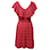 M Missoni Vestido de malha com babados em algodão rosa  ref.755620