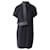 Alexander Wang Kleid mit Schulterklappen aus schwarzer Viskose Zellulosefaser  ref.755640