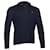 Polo Ralph Lauren Econdition-Ripp-Pullover mit Viertelreißverschluss aus marineblauer Baumwolle  ref.755641