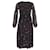 Ganni Shirred Georgette Midi Dress in Floral-Print Viscose Cellulose fibre  ref.755655