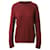 Sandro Paris Crew Knit Sweater in Red Wool  ref.755801