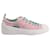 Kenzo Volkano Low Top Sneakers in Pink Canvas Cloth  ref.755840