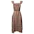 Sandro Paisley Backless Midi Dress in Peach Linen Pink  ref.755853