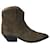 Isabel Marant Dewina Cowboy Boots in Olive Suede Green  ref.755867