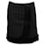 Emporio Armani  Pinstripe with Faux Fur Trim in Black Wool   ref.755876