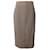 Marc by Marc Jacobs Co Front Slit High Waist Pencil Skirt In Beige Stretch Wool   ref.755917