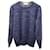Brunello Cucinelli Crew Neck Sweater in Blue Cashmere Wool  ref.755959