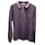 Brunello Cucinelli Brunello Cucinello Langarm-Poloshirt aus violetter Baumwolle Lila  ref.755960