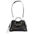 Balenciaga Neo Classic Croc Embossed Handbag in Black Patent Leather   ref.756005
