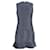Alexander McQueen Mini-robe sans manches à ourlet plissé en polyester noir  ref.756009