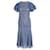 Michael Kors Lace Short Sleeve Dress in Blue Cotton   ref.756031