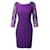 Diane Von Furstenberg Spitzenkleid aus violetter Viskose Lila Zellulosefaser  ref.756058
