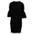 Sacai Crew Neck Mini Dress in Black Cotton  ref.756093