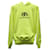 Balenciaga Logo Hoodie in Neon Yellow Cotton  ref.756098