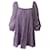 Alice + Olivia Rowen Baby Doll Dress in Purple Cotton   ref.756103