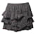 Zadig & Voltaire Tiered Frayed Ruffle Mini Skirt in Gray Cotton Grey  ref.756147