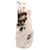 Helmut Lang Vestido drapeado com estampa de carniça em viscose branca Branco Fibra de celulose  ref.756159