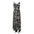 Polo Ralph Lauren Vestido largo de día con estampado floral y tirantes finos en seda morera negra de Polo by Ralph Lauren  ref.756167