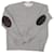 Maison Martin Margiela Crewneck Sweater with Elbow patches in Grey Wool Cotton  ref.756199