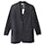 Marc by Marc Jacobs Co Blazer long à fines rayures et boutonnage simple en laine noire  ref.756210
