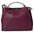 Fendi Large Peekaboo Bag in Burgundy Leather Dark red  ref.756236
