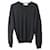 Suéter de punto con cuello en V de Yves Saint Laurent en lana negra Negro  ref.756245