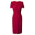 Alexander McQueen Leaf Crepe Midi Dress in Pink Viscose Cellulose fibre  ref.756278