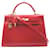 Hermès hermes kelly Red Pony-style calfskin  ref.756406