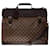 Elegant Louis Vuitton Clipper West-End travel bag in ebene damier canvas and brown leather Cloth  ref.756813