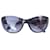 Chanel Gafas de sol ojo de gato con perlas - excelente estado Negro Resina  ref.756860