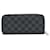 Louis Vuitton Zippy Wallet Vertical Black Cloth  ref.756892