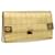 CHANEL Choco Bar linha bolsa de ombro corrente couro ouro CC Auth bs3477NO Dourado  ref.757026