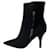 Calvin Klein High heel boots Black Patent leather Deerskin  ref.757265