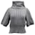 Fendi Turtleneck Cropped Sweater in Grey Cashmere Wool  ref.757384
