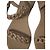 Sandali piatti Givenchy Jelly Plate Chain in plastica beige Marrone - vista 7