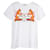 T-shirt Gucci Kids Logo Print Roaring upperrs in cotone bianco  ref.757390
