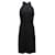 Bottega Veneta Halter Midi Dress in Black Lana Vergine Wool  ref.757395