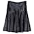 Alaïa Alaia Printed Pony Skin Skater Skirt in Black Leather  ref.757401