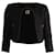 Chaqueta corta Chanel Tweed en poliamida negra Negro Nylon  ref.757416