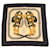 Hermès HERMES CARRE 90 BRIDES de GALA Schal Seide Navy Gold weiß Auth ar8504 Golden Marineblau  ref.757534