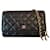 Wallet On Chain Chanel Purses, wallets, cases Black Leather  ref.757894