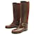 NINE RALPH LAUREN SHOES BOOTS 3.5E 37.5 BROWN LEATHER LEATHER BOOTS Black  ref.758059