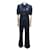 Hermès NEUF COMBINAISON LACOSTE X GOOP S 36 EN PIQUE DOUBLE FACE BLEU JUMPSUIT Polyester Bleu Marine  ref.758881