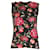 Dolce & Gabbana Top sans manches en cachemire à imprimé floral Laine  ref.759256