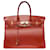Hermès Exceptionnel et très Rare Sac à main Hermes Birkin 35 en cuir box cognac, Rouge  ref.759719